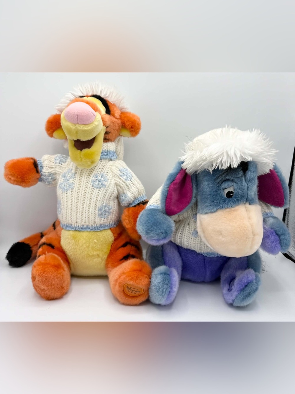 Disney Store Exclusive TIGGER EEYORE Winter Holiday Sweater Winnie the Pooh